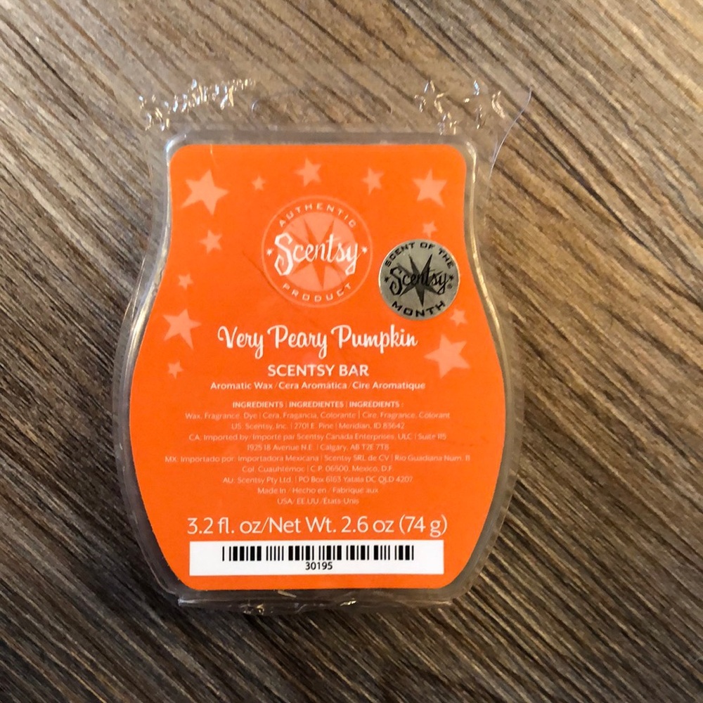 Very Peary Pumpkin Discontinued Scentsy Bars